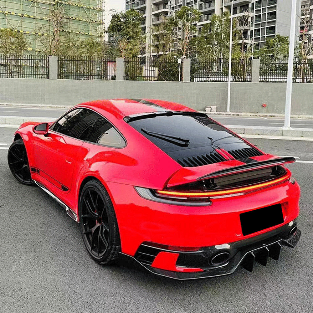 for Porsche 911 992 Carrera 4 S 4S 19UP Dry Carbon Fiber Rear Trunk Spoiler Wing