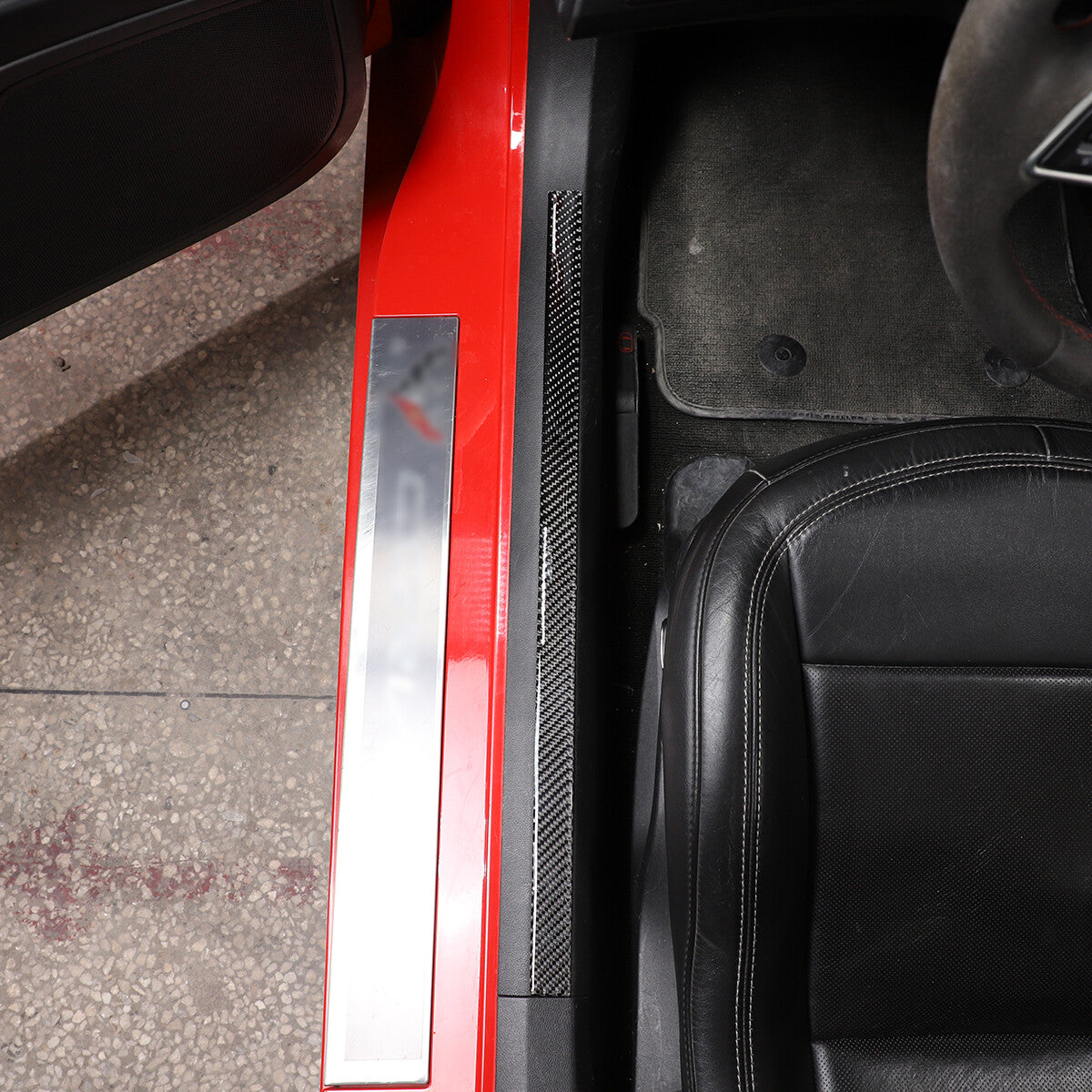 Crew Max Cab Stainless Steel Silver Pillar Trim for Toyota Tendera 2007 - 2021