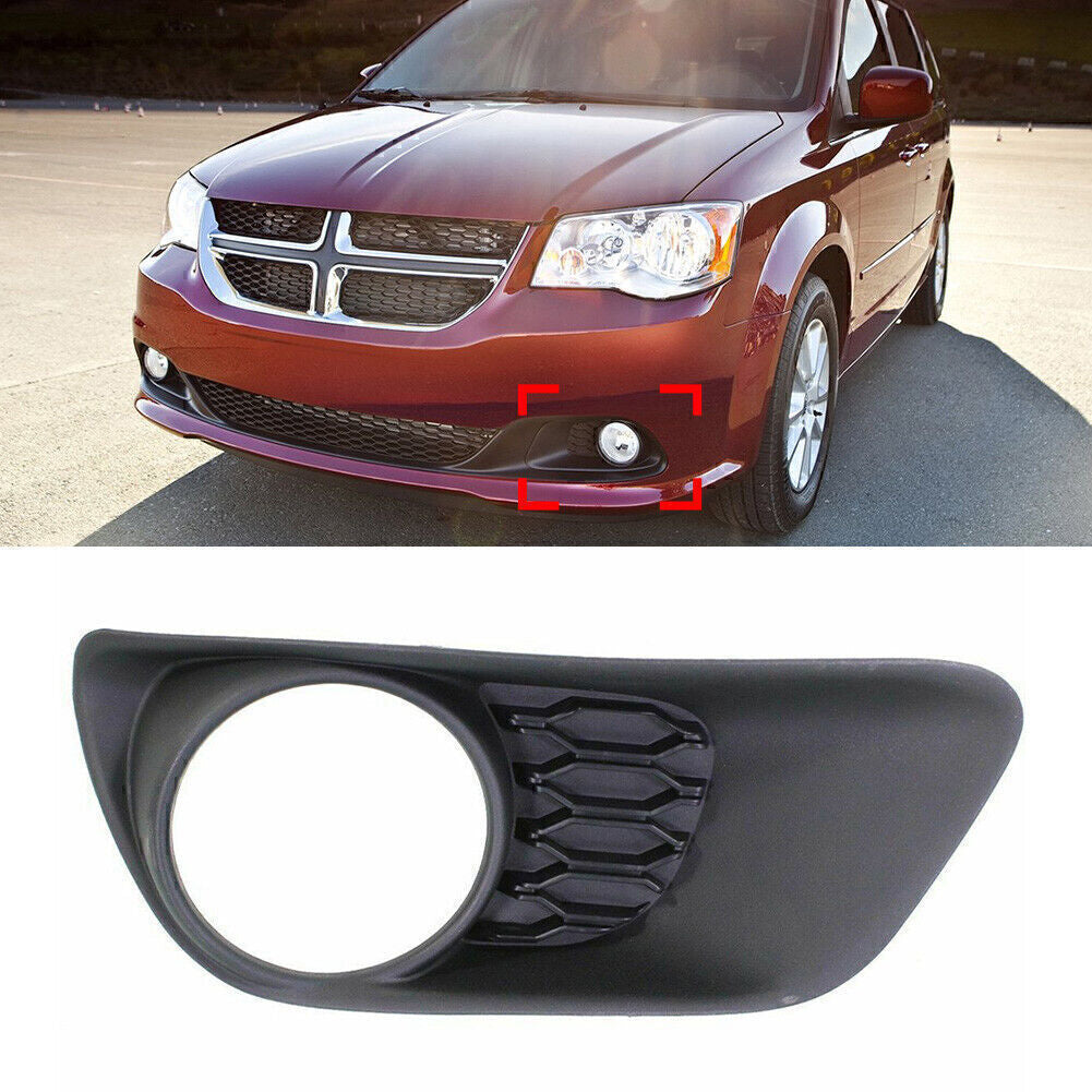 For 2011-2017 2012 13 for Dodge Caravan Left Side Front Bumpe Fog Light Lamp Bezels
