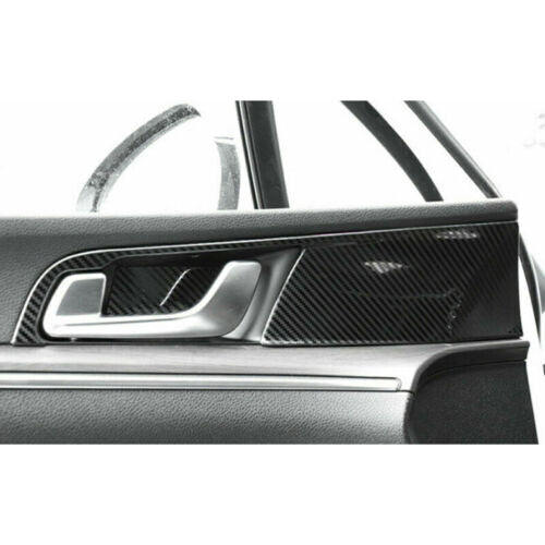 for Kia K5 2021-2023 Carbon Color Steel Inner Door Handle Bowl Frame Cover Trim