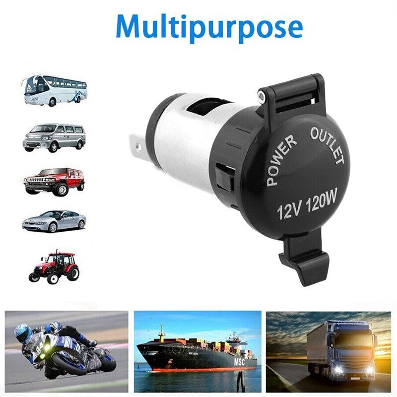 American car cigarette lighter socket, lighter power socket plug, charger adapter cable 12V