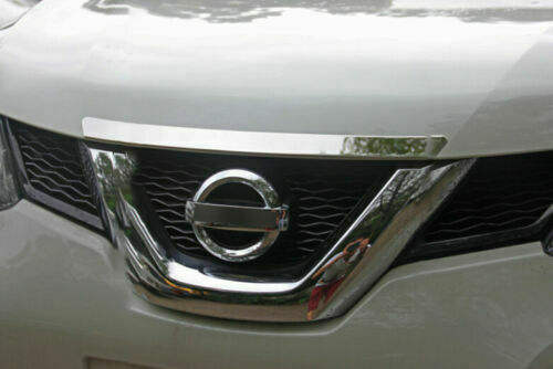 for Nissan Rogue 2014-2020 Chrome Stainless Front Engine Hood Grille Cover Trim