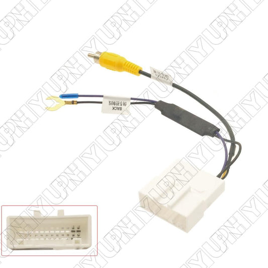 24-Pin Reverse Rear Camera Converter Cable for Toyota Factory Cam Video Output