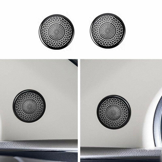 for Kia Carnival 2022-2023 Black Door Speaker A-Pillar Decoration Cover Trim 2x
