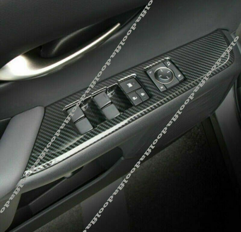 for Lexus UX 200 250h 2019-2022 Carbon Fiber Window Lift Panel Switch Cover Trim