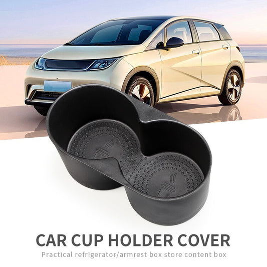 for BYD Dolphin Cup Holder Storage Box Central Armrest Cup Tray TPE Tidying