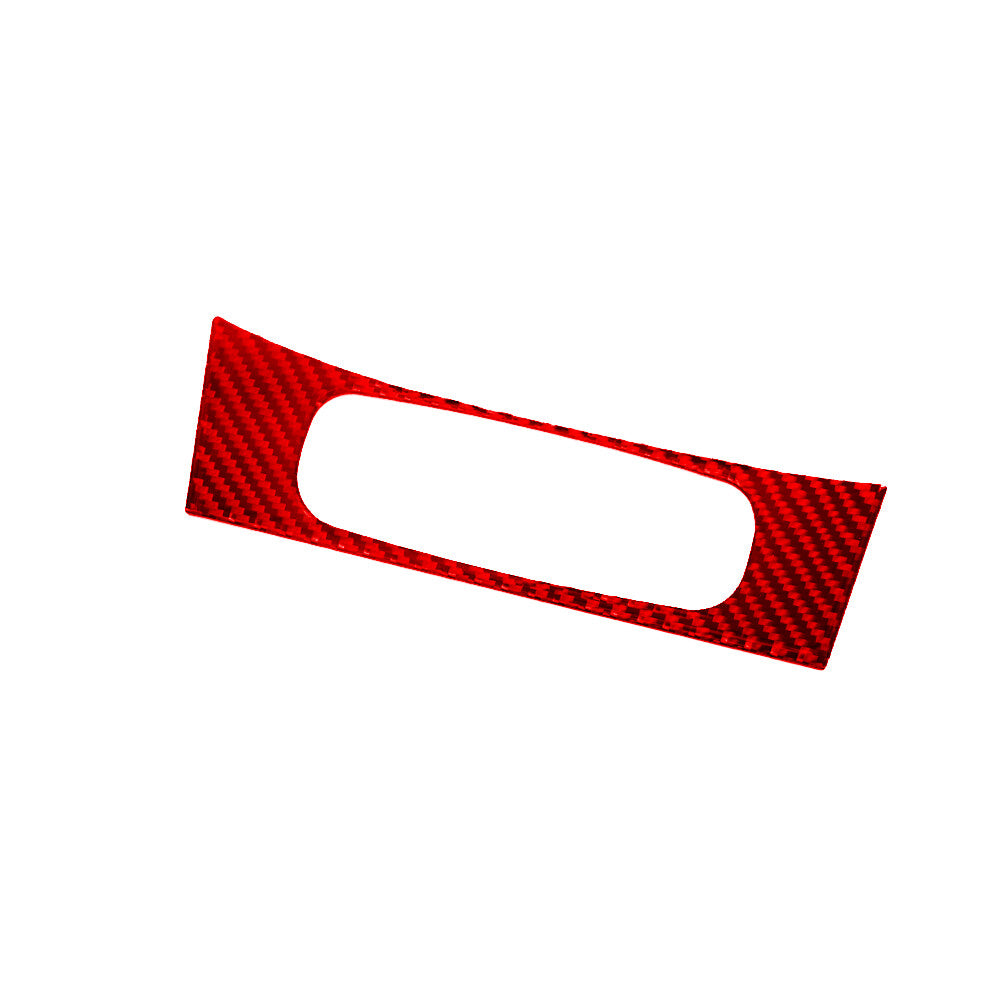 Red Carbon Fiber 12V Button Outer Frame Cover for Hyundai for Veloster JS 2019-2022