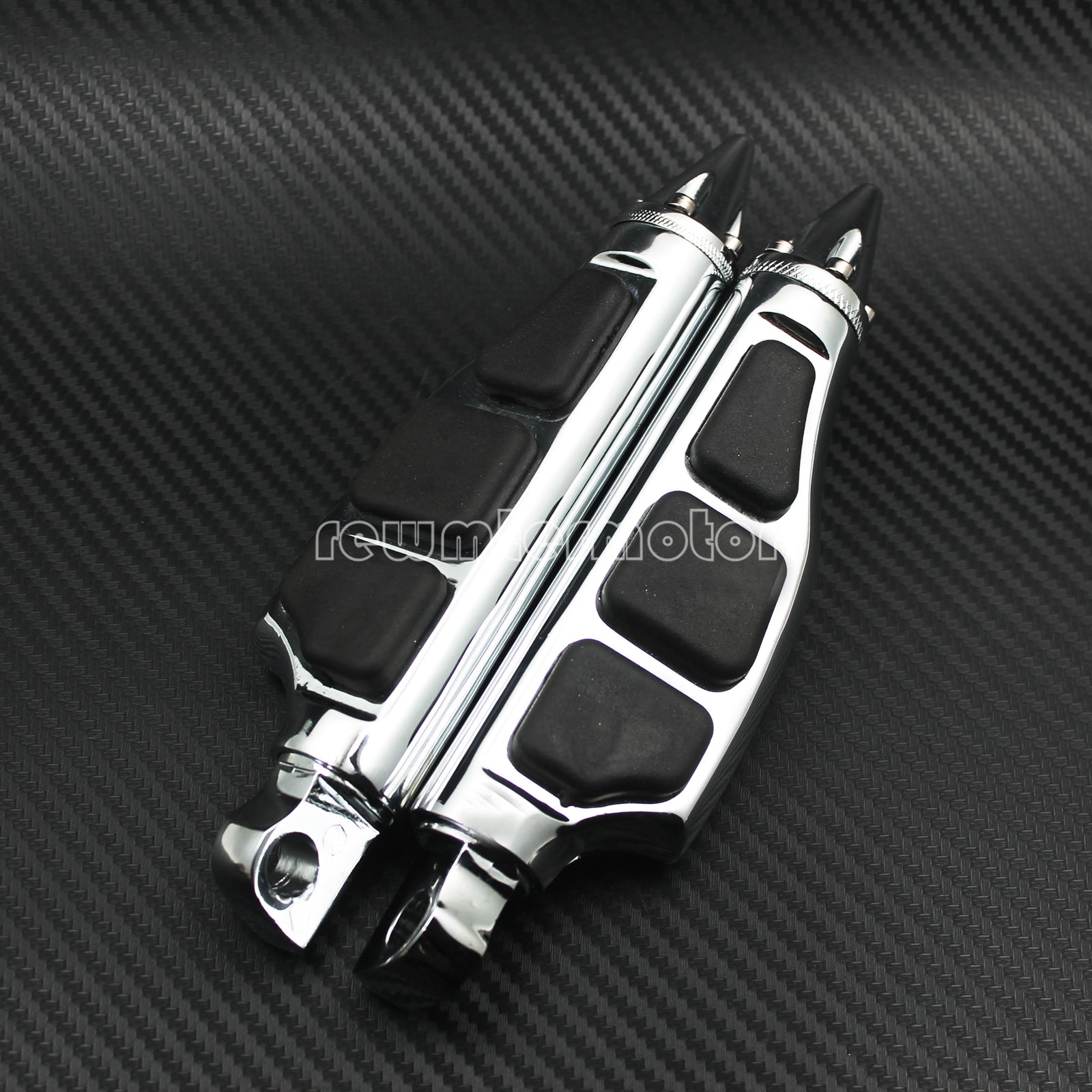 Spike Motorcycle Foot Pegs Foot Rest Pedal Male Mount Fit for Harley Dyna Chrome