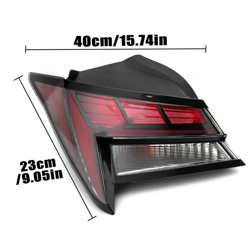 2-piece set of left + right exterior LED taillights for 2021-2023 for Hyundai for Elantra .