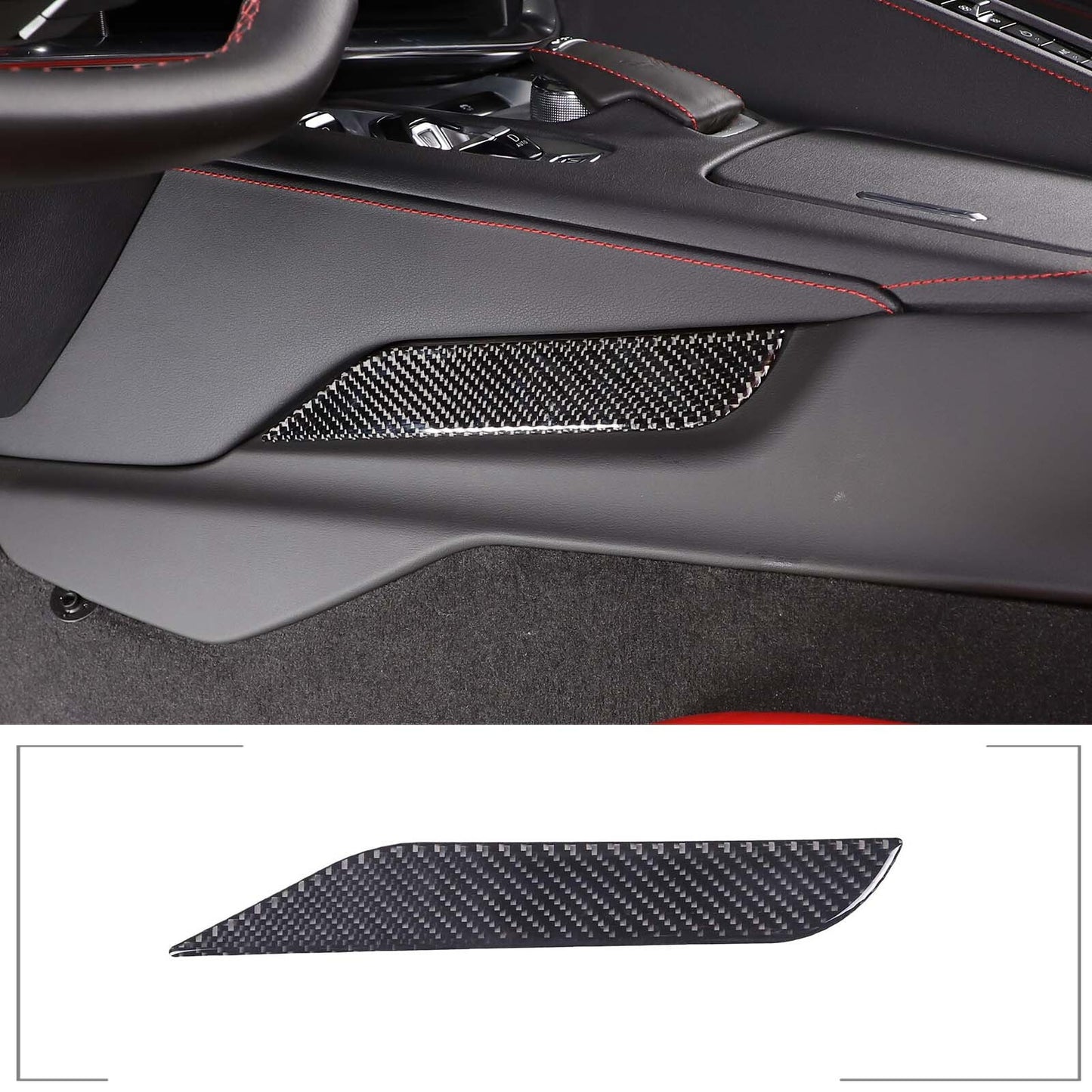 ABS Black Center Gear L-Shaped Storage Tray Box for Toyota FJ Cruiser 2007 - 2021