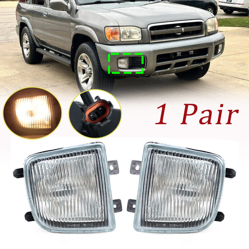 Front bumper Fog Lamp Driving Lamp Pair for Nissan Pathfinder 1999-2003 2004