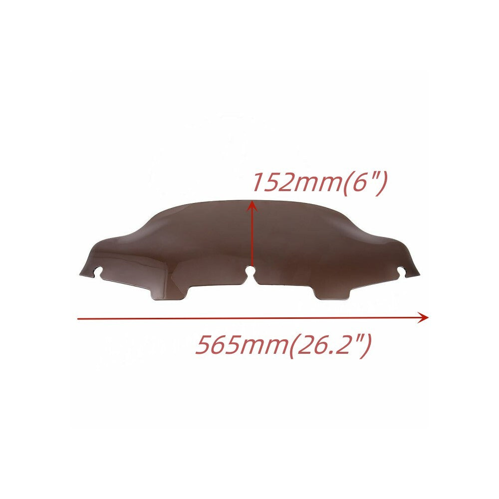 Smoke Windshield Windscreen 6 for Harley Electra Street Glide Touring 1996-2013