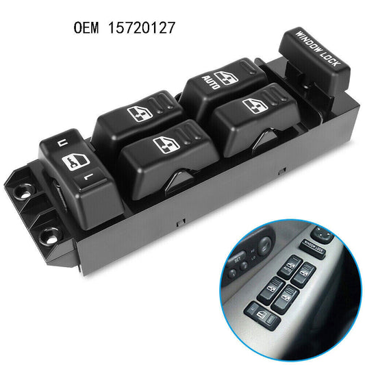 for Chevy for GMC 4 Door Pickup Front Master Power Window Switch Driver Side Left LH