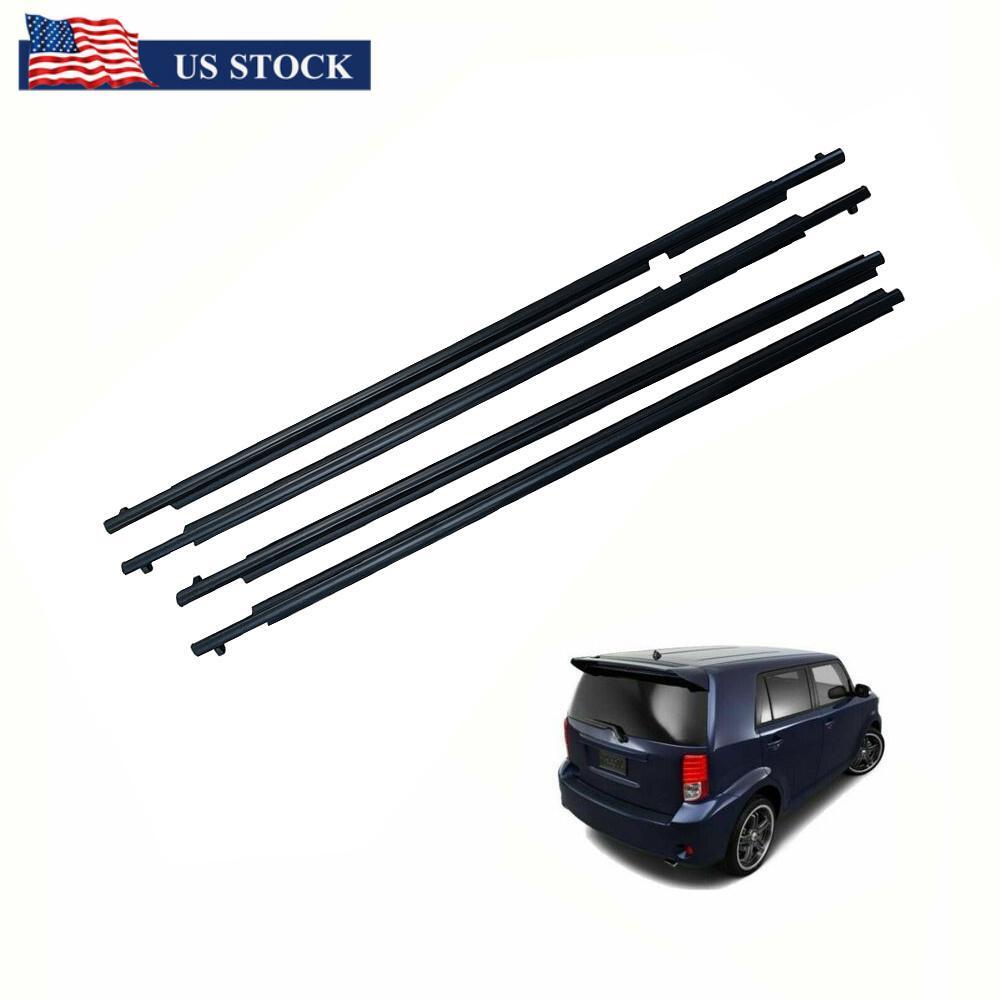 Car Belt Molding Weatherstrip FrontRear LR Set for Toyota for SCION XB 75710-12820