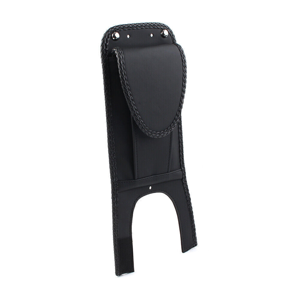 Black Tank Bib W/ Pouch for Harley Davidson Softail Fat Boy FXST FXSTB FLST
