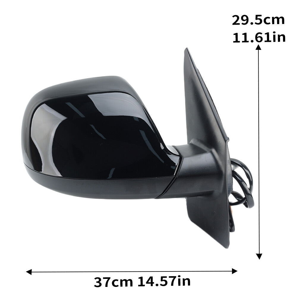 F¨¹r for VW T5 Transporter 2010-2015 Au?enspiegel R¨¹ckspiegel Schwarz Rechts 7 Draht