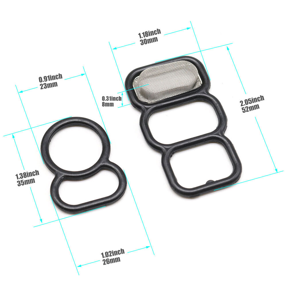 2x for Honda 94-02 Accord Upper  Lower Spool Valve VTEC Solenoid Gasket 917-170