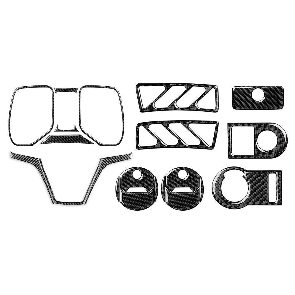 21 Pcs Carbon Fiber Interior Decoration Cover Trim for Chevrolet Camaro 2010-15