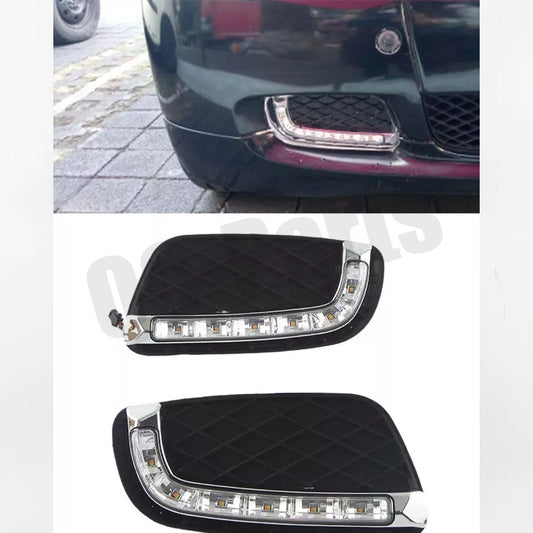 A pair of replacement fog lights for Mercedes-Benz for Smart Fortwo 20-11 LED DRL daytime running lights