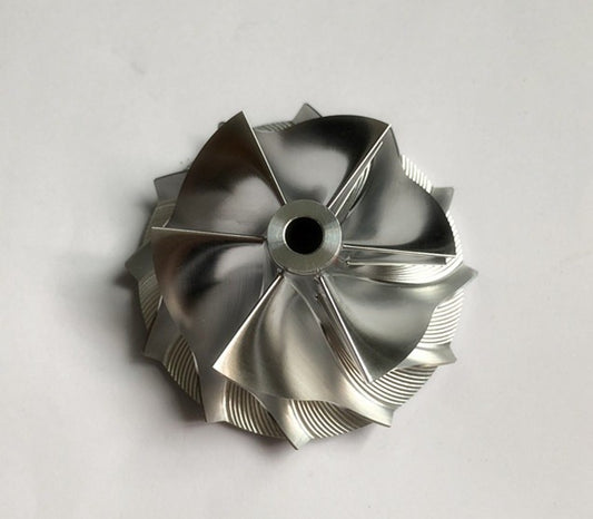 RHF5HB 49.62/61.98 mm 6+6 Blade Billet Compressor Wheel for VF30/VF34 (Upgraded Version)