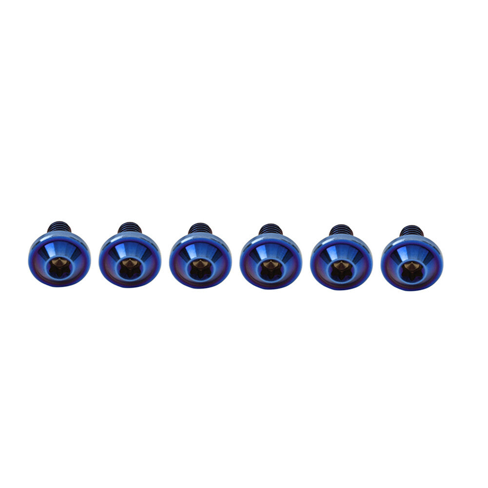 6pcs Alloy Bolts Truss Torx Head Screws M6x15mm For Bike Motorcycle