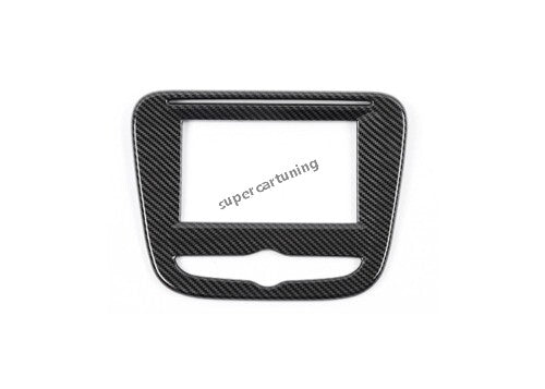 for Chevrolet Equinox 18-2021 Carbon Fiber Central Console Navigation Frame Trim