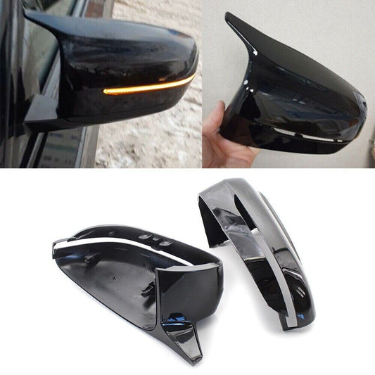 Gloss Black Style Mirror Cover Caps Fit for BMW G20 G21 G22 G30 G31 G11 G14 G15