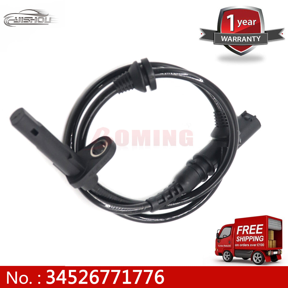 new front left and right ABS wheel speed sensors 34526771776, suitable for BMW X5 and X6. (07-19)