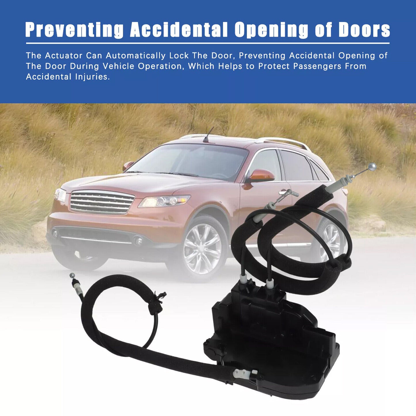 Rear Right Side Door Lock Actuator W/ for Smart Entry for 03-08 for Infiniti FX35 FX45