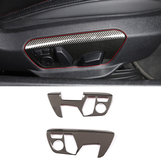 ABS carbon fiber inner door panel upper trim cover for Corvette C8 2020-2023