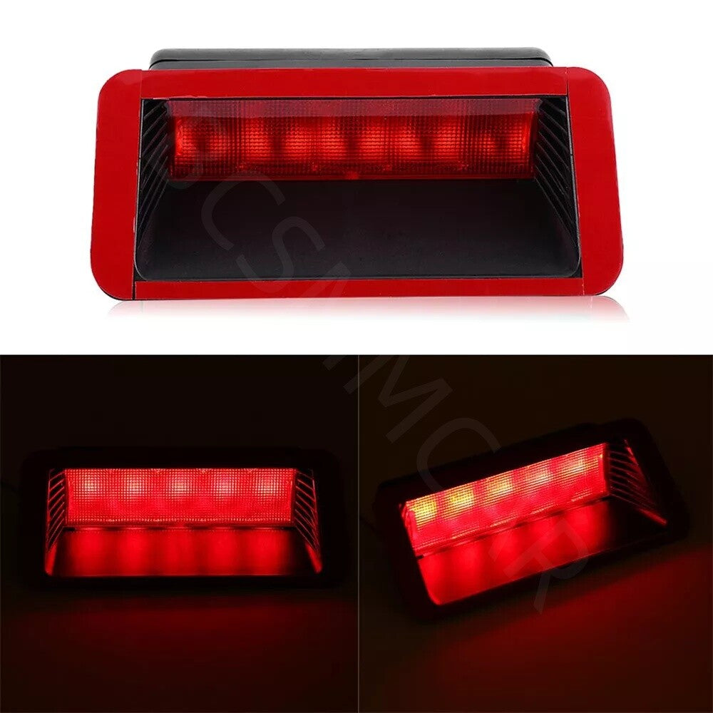 Car Rear Tail Light Third Brake Stop Indicator Lamp 12V LED Warning Light Red