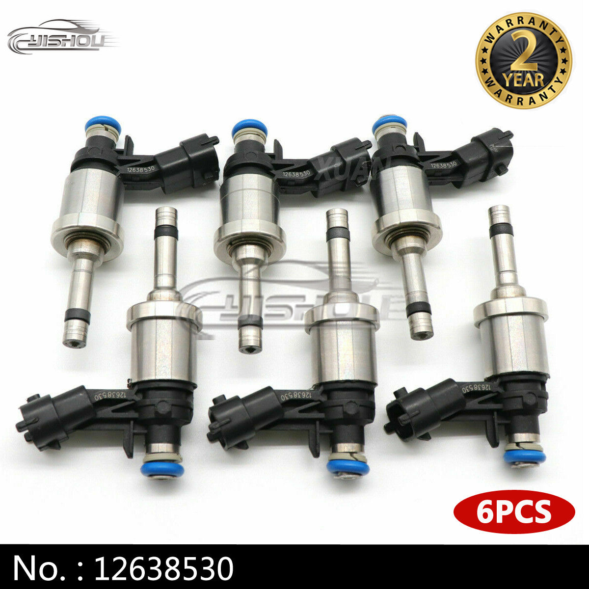 6-piece fuel injector for General Motors for Chevrolet Camaro Traverse for GMC Acadia CTS 3.6L 12638530