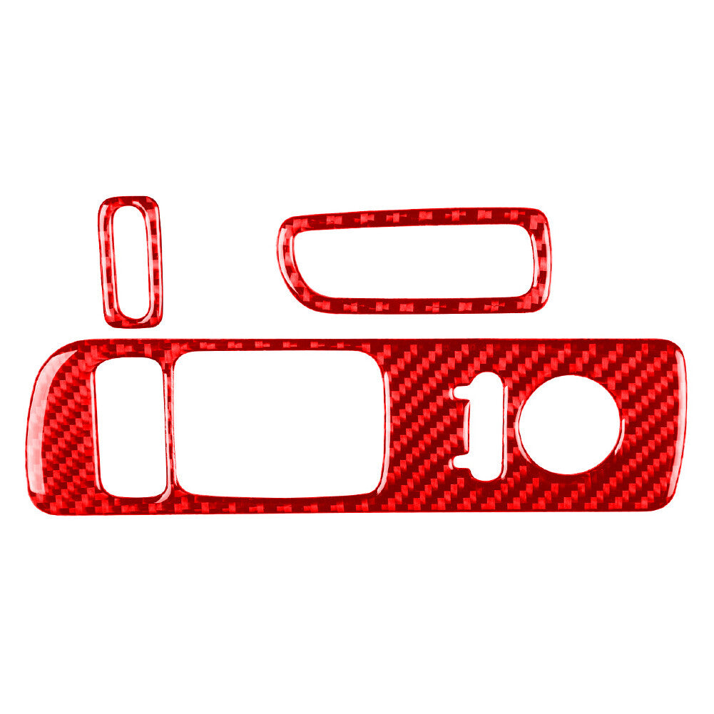 LHD Car Interior Door Window Control Cover Trim for Honda S2000 2000-2009 Red