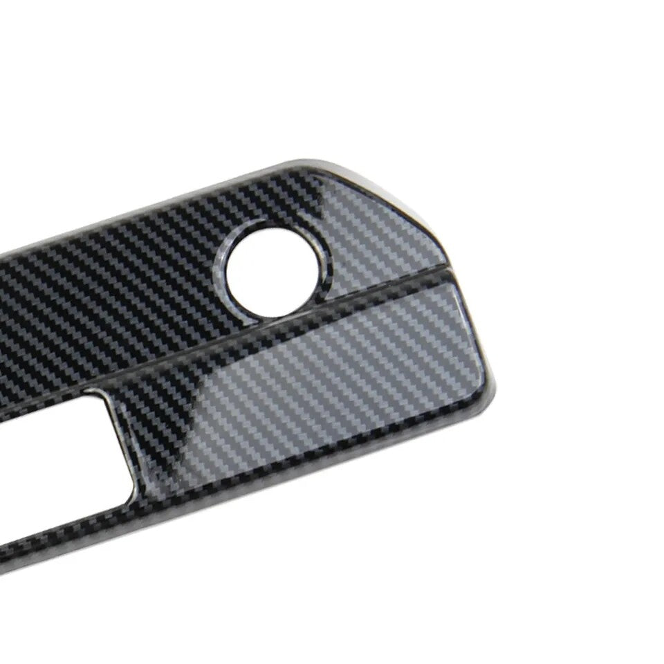 for Chevrolet Silverado 1x Carbon Fiber Car Rear Trunk Door Handle Cover Trim