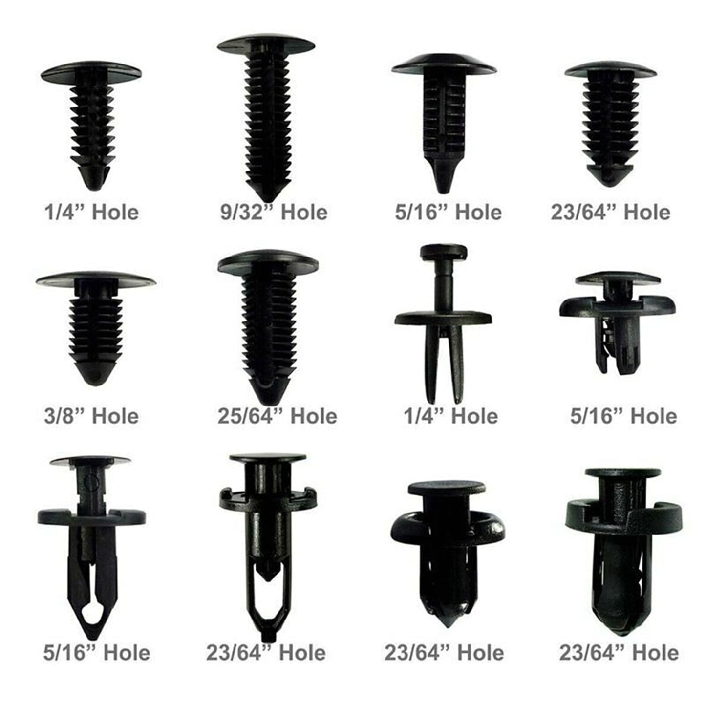 240pcs Door Pannel Clips Trim Mountings Fender Repair Clamp Components Nuts