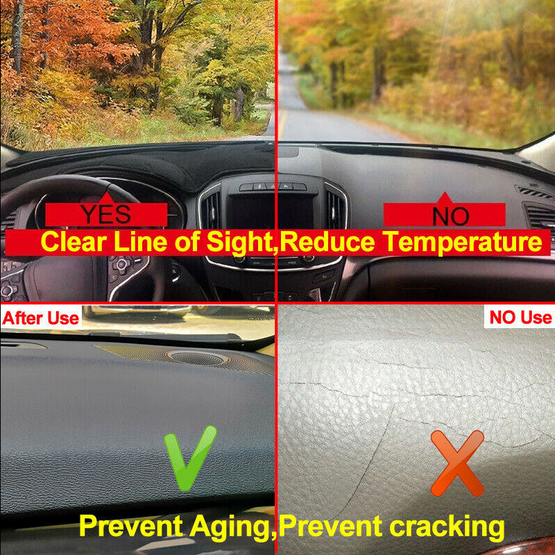 1X Dashboard Dash Mat Non-slip DashMat Sun Shade Pad for Chevrolet Malibu 16-21