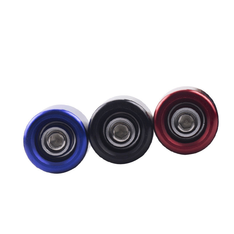 Handlebar Grips Bar End Cap Plugs Slider CNC Motorcycle Parts-Blue