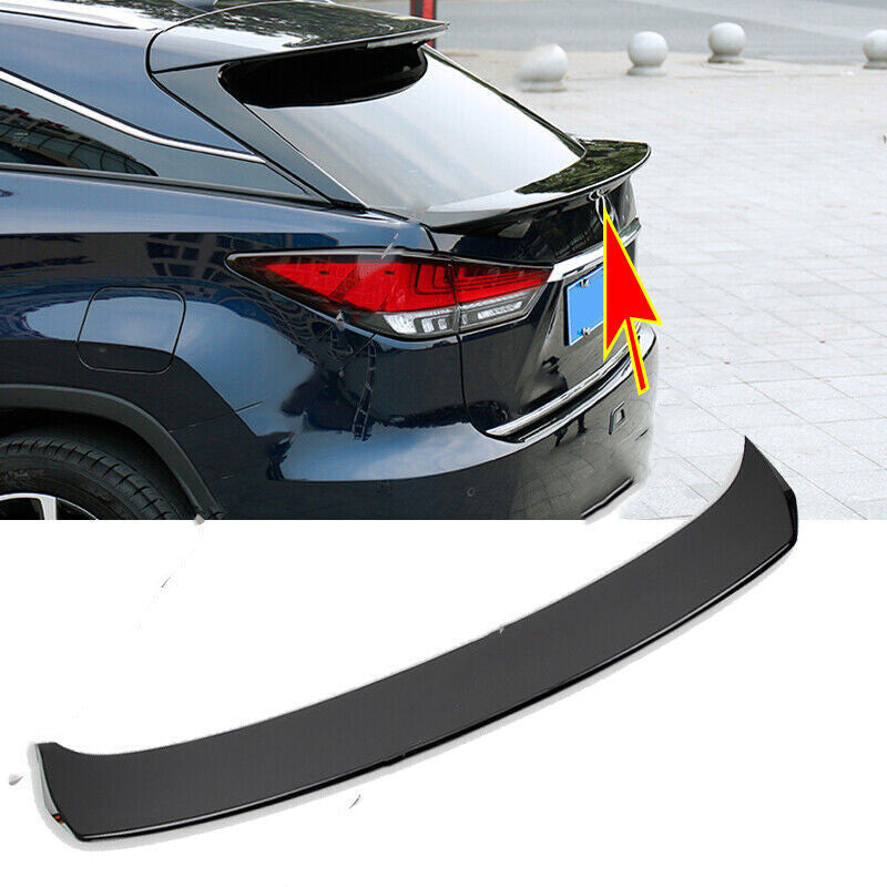 for Lexus RX350 450h 2016-2022 Black Rear Tail Gate Center Garnish Wing Spoiler