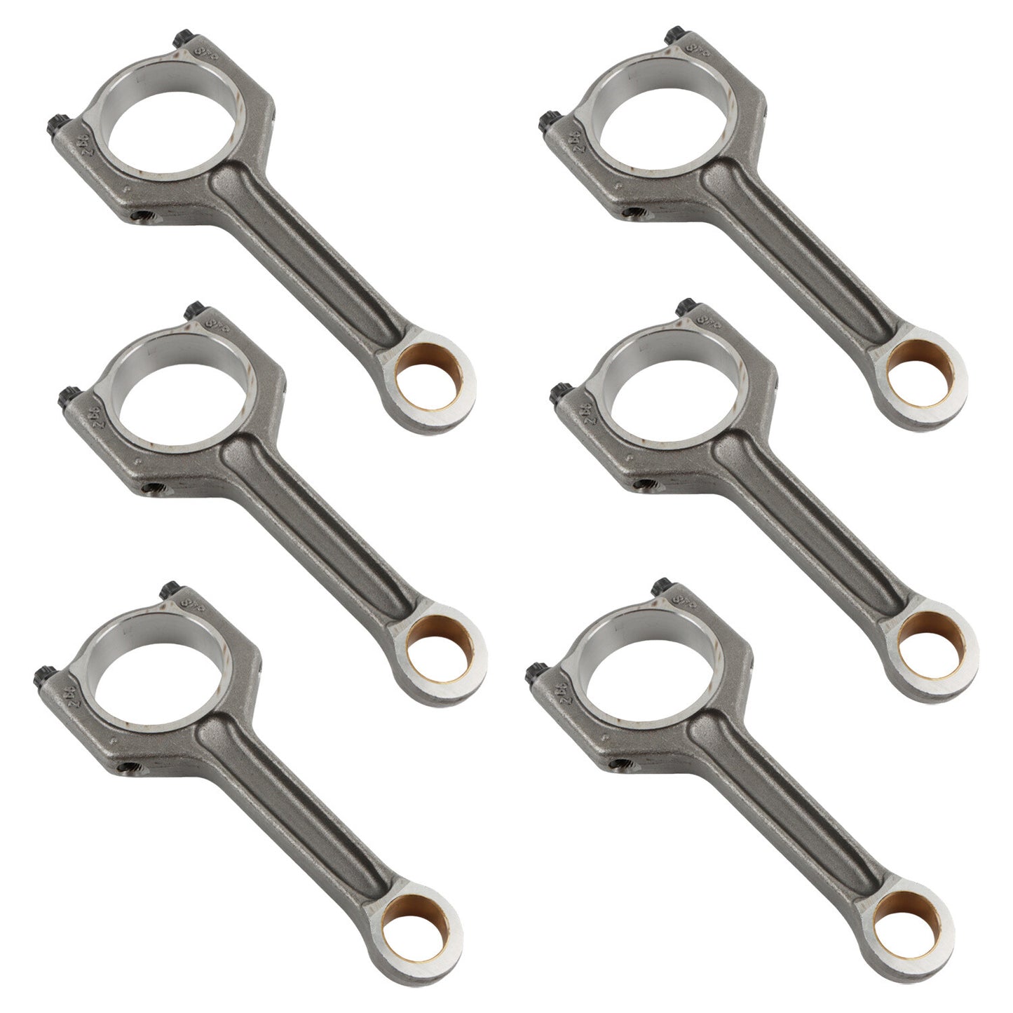 6pcs Connecting Rod for BMW F30 F10 35i 40i M2 M3 M4 3.0L Turbo L6 S55 N55