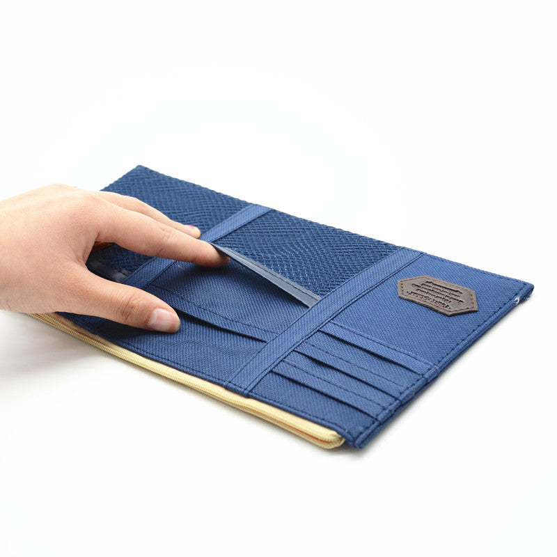 Blue Car Sun Shield Board Organizer Bag Storage Holder CD Case Tissue Box