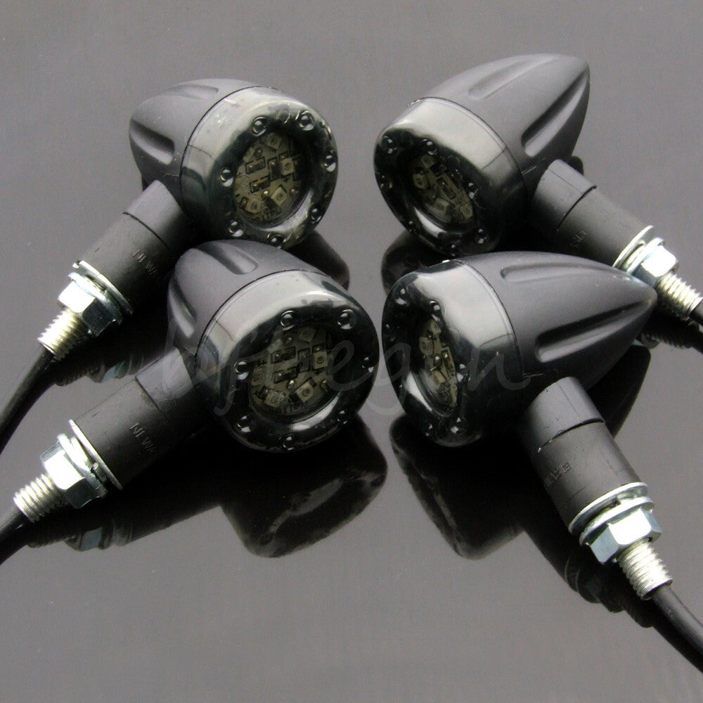 4-piece motorcycle LED brake running turn signal taillights for Harley for HONDA Cafe