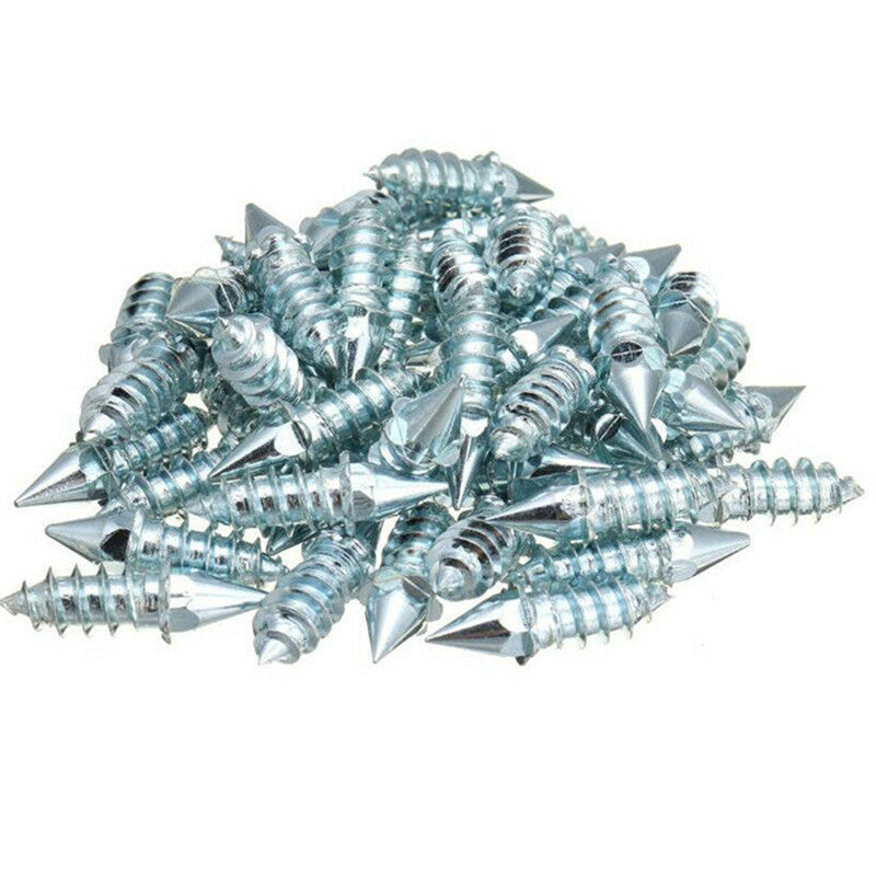 50Pc Screw Metal Tire Studs Motorcycle ATV Wheel Trim Nail Snow Spike Anti Slip