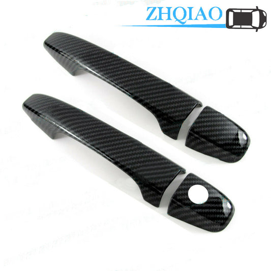 For 2011-2016 for Scion tC Hatchback Carbon Fiber Side Pull Door Handle Covers Trims
