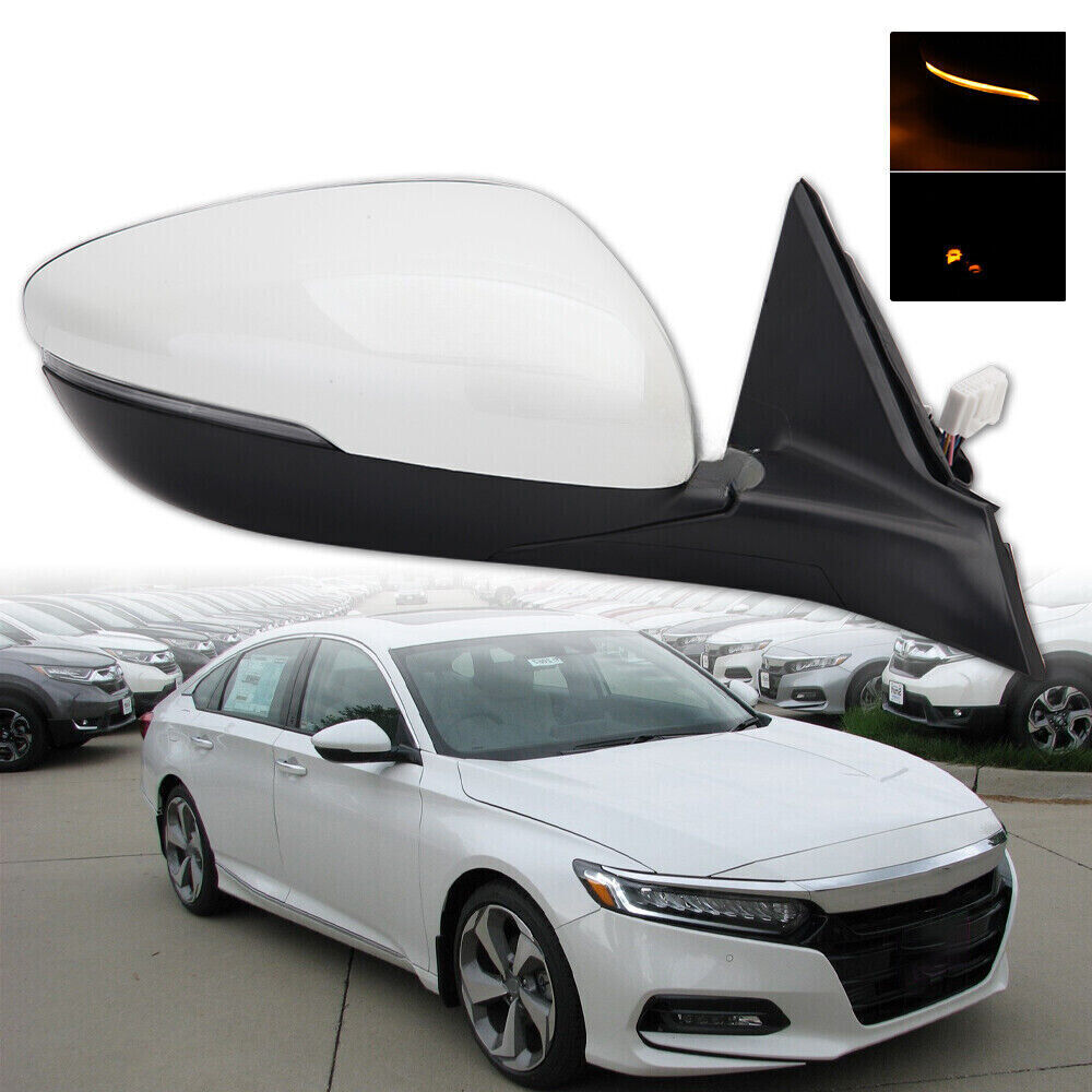 for Honda Accord 2018-2022 Right Side Mirror Heated 8Pin W/Signal Lamp Electric