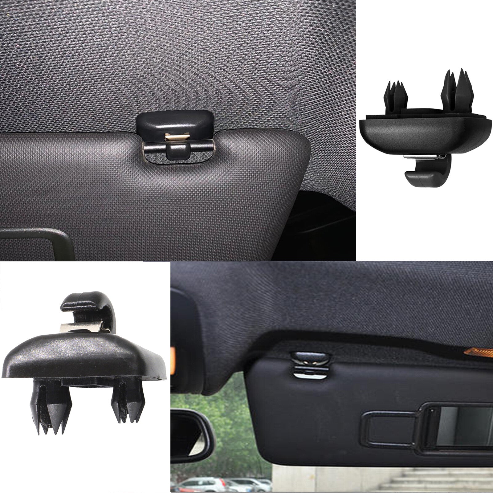 2x Sun Visor Clip Buckle for Audi A3 for A4 , for A5 Q3 Q5 A7 B6/B7 B8 S4 S5 8U0857562A