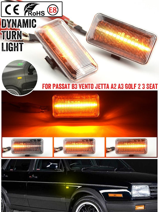 Dynamic Side Marker Turn Light for Golf 3 for Jetta Vento for Passat for Seat Cordoba Ibiza