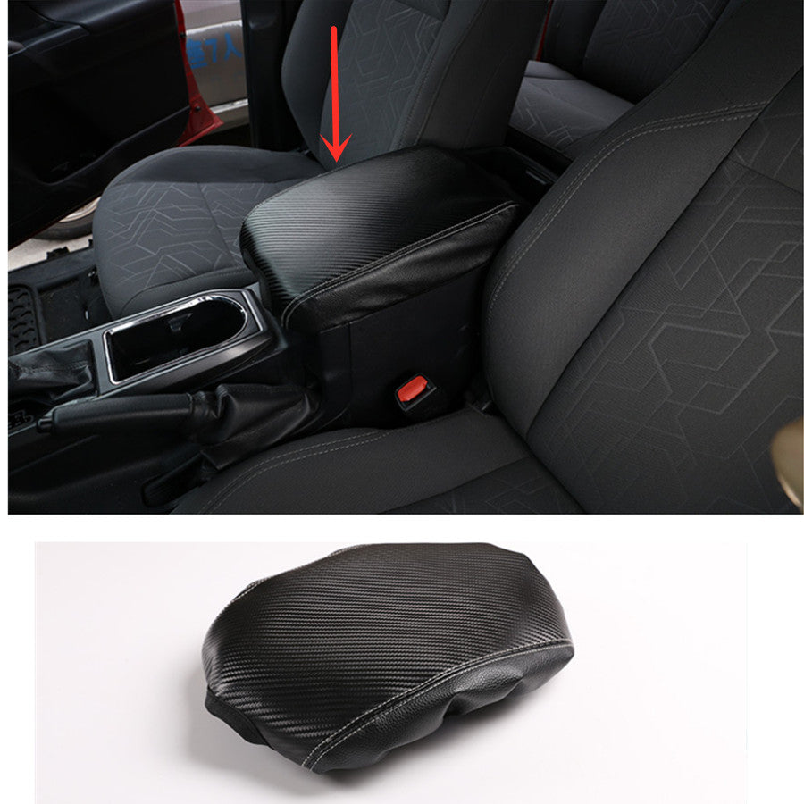 One polyurethane synthetic leather cover for the interior armrest box, suitable for Toyota Tacoma 2016-2022.