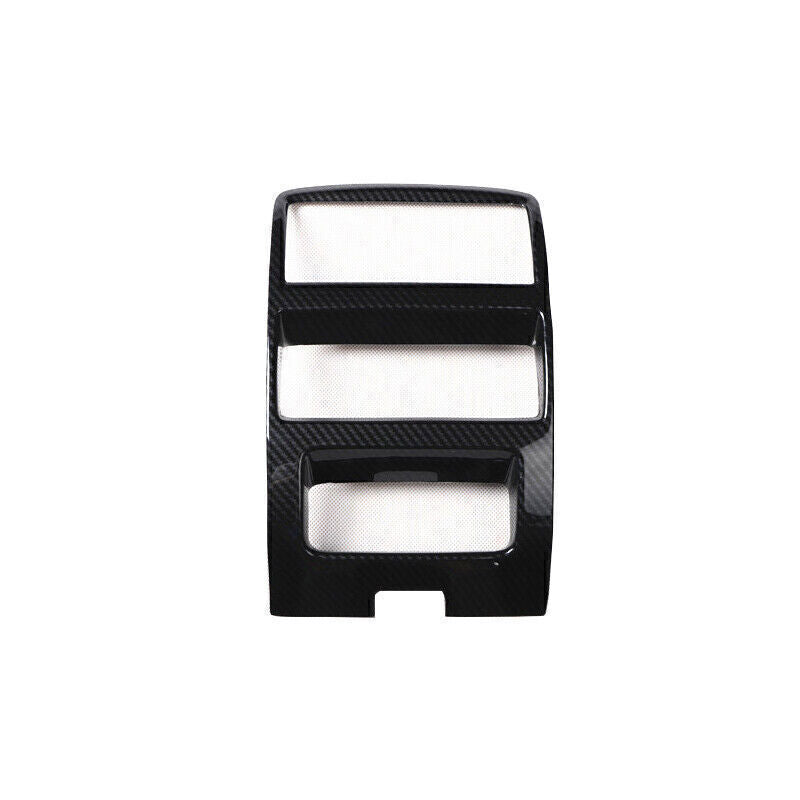 Rear Air Outlet Anti-Kick Panel Cover Trim for Cadillac SRX 2010-15 Carbon Fiber