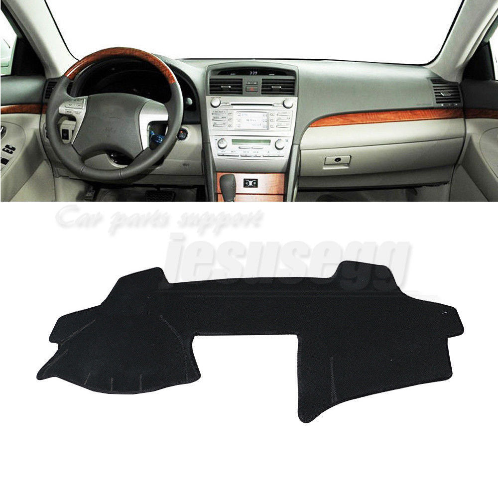 for Toyota for Camry 2007-2011 LHD Car Sun Shade Visor Pad Dashboard Cover Mat Black