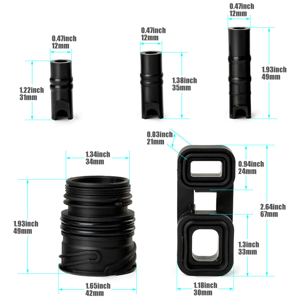 for BMW 04-05 GAS6P19Z Trans Mechatronic Seal KIT 6PCS Auto Transmission E60 E90